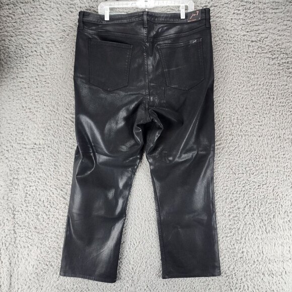 7 For All Mankind Pants Womens 18 Jen 7 Black High Rise Ankle Straight *NWT* - Picture 8 of 15